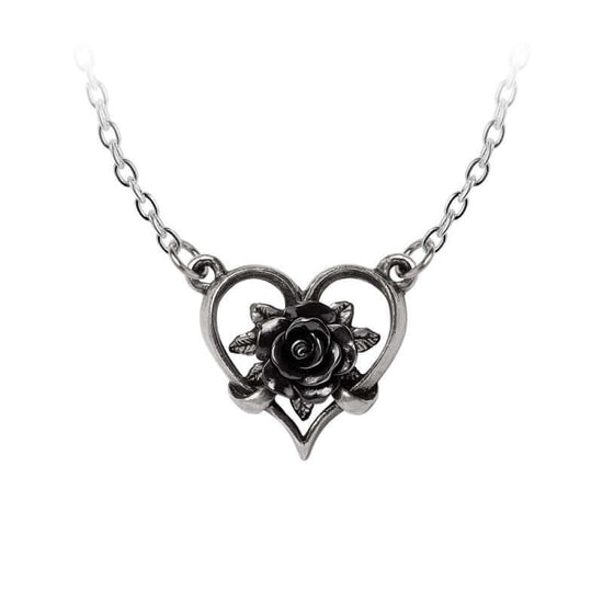 Alchemy Gothic Necklace Heart of Blackness - QHA UK