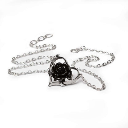 Alchemy Gothic Necklace Heart of Blackness - QHA UK