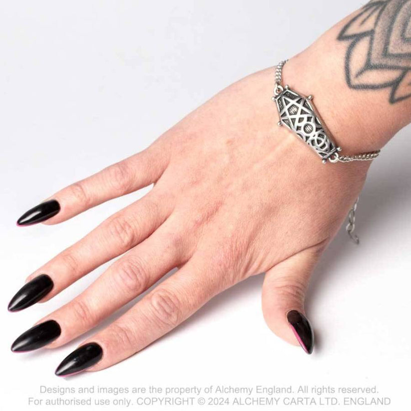 Alchemy Gothic Bracelet Hex Coffin - QHA UK