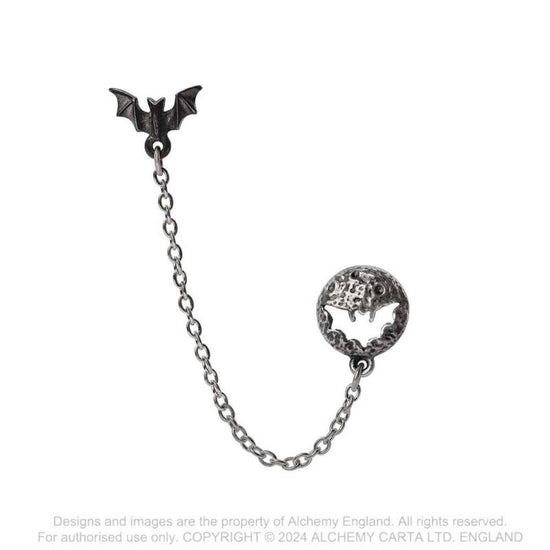 Alchemy Gothic Earrings Luna Roost Ear Jewellery - QHA UK