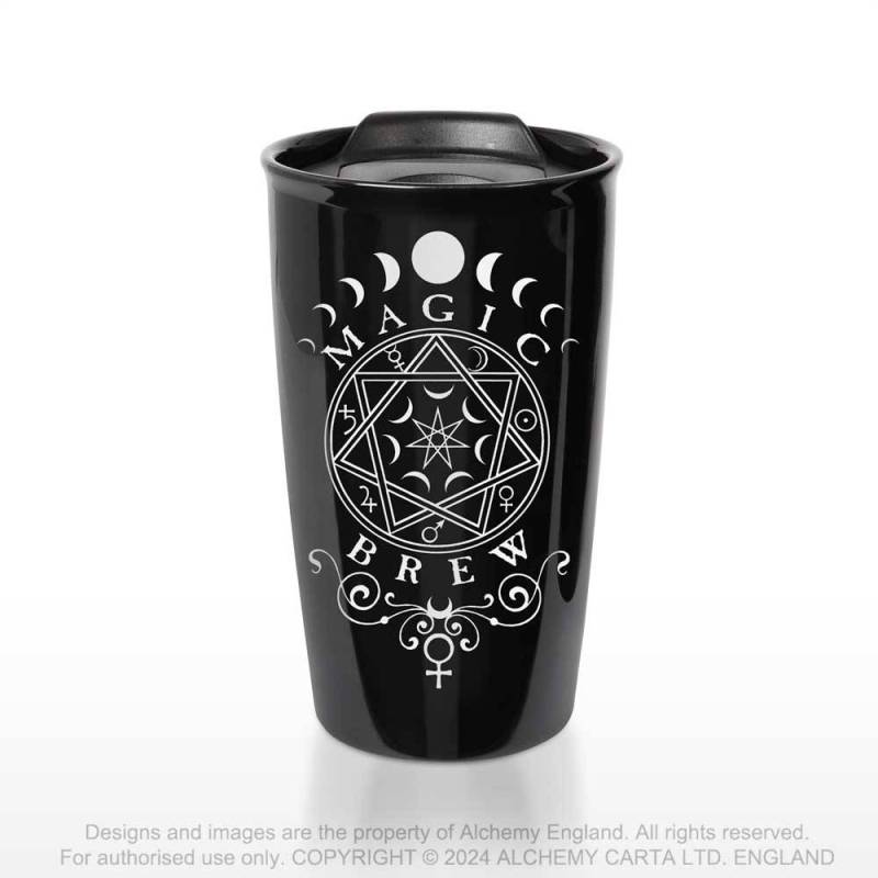 Alchemy Gothic Mug Magic Brew Ceramic Travel - QHA UK