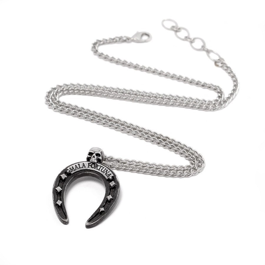 Alchemy Gothic Necklace Mala Fortuna Horseshoe - QHA UK
