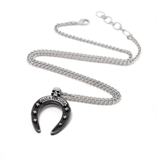 Alchemy Gothic Necklace Mala Fortuna Horseshoe - QHA UK