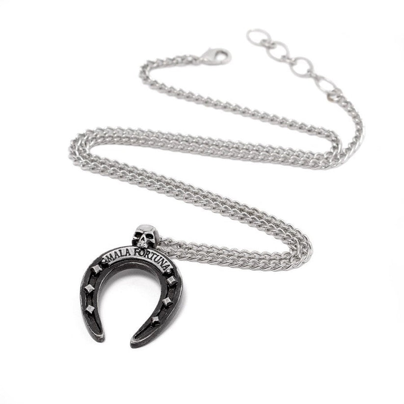 Alchemy Gothic Necklace Mala Fortuna Horseshoe - QHA UK