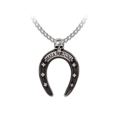 Alchemy Gothic Necklace Mala Fortuna Horseshoe - QHA UK