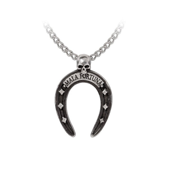 Alchemy Gothic Necklace Mala Fortuna Horseshoe - QHA UK