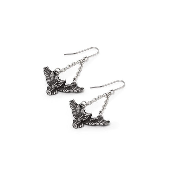 Alchemy Gothic Earrings Noctis Athena - QHA UK