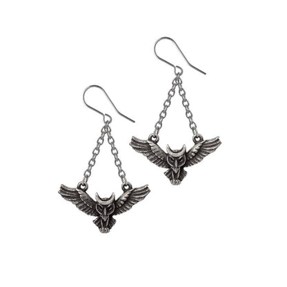 Alchemy Gothic Earrings Noctis Athena - QHA UK