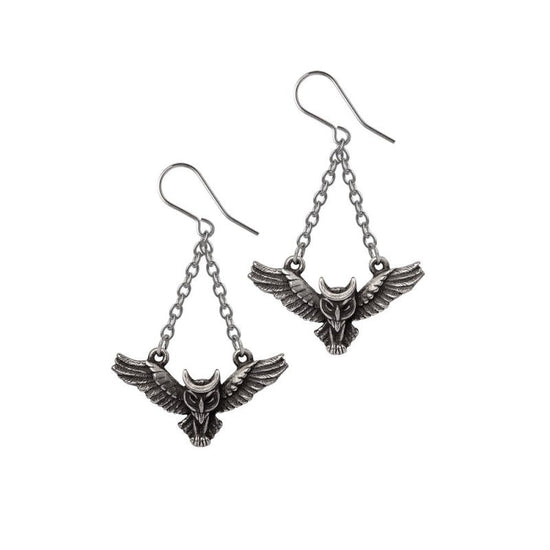 Alchemy Gothic Earrings Noctis Athena - QHA UK