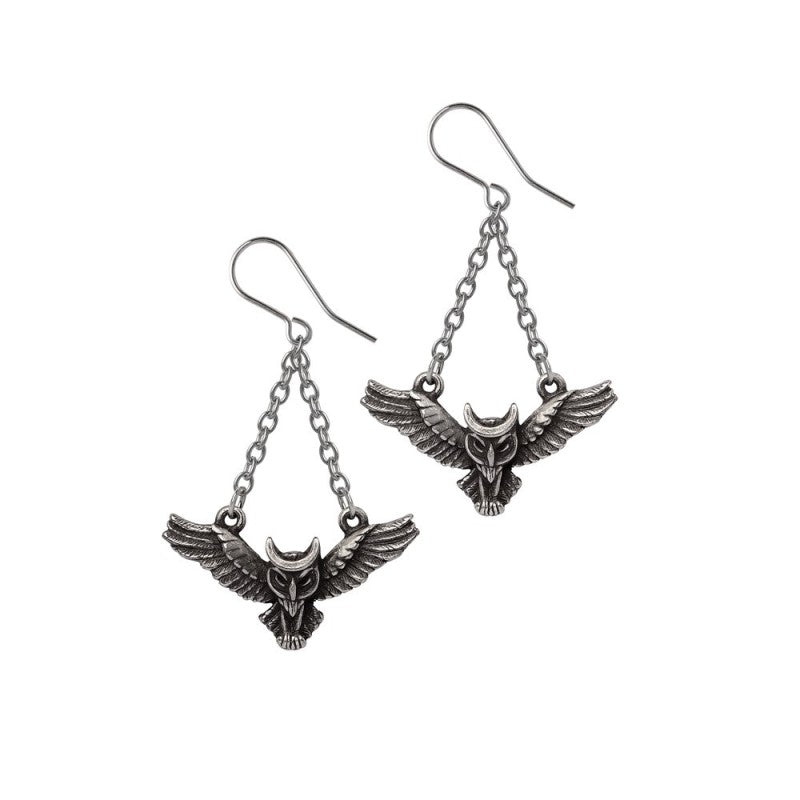 Alchemy Gothic Earrings Noctis Athena - QHA UK