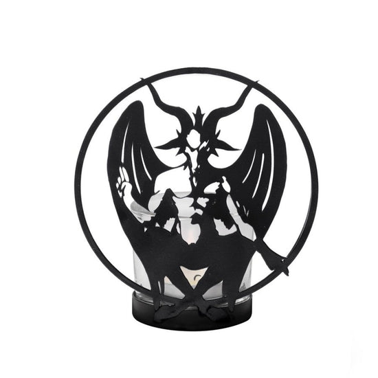 Alchemy Gothic Tealight Holder Personal Baphomet - QHA UK