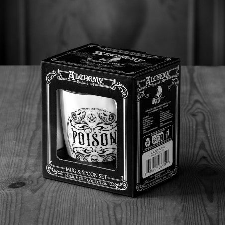 Alchemy Gothic Mug and Spoon Set Poison - QHA UK