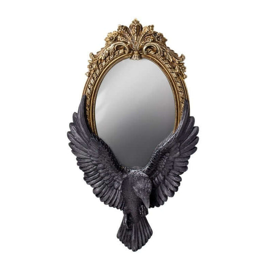 Alchemy Gothic Mirror Raven's Gaze Wall - QHA UK