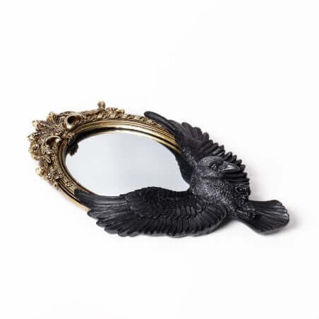 Alchemy Gothic Mirror Raven's Gaze Wall - QHA UK
