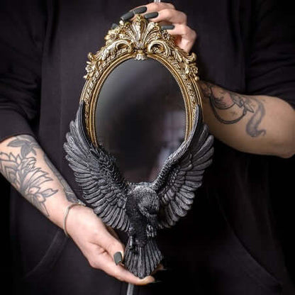 Alchemy Gothic Mirror Raven's Gaze Wall - QHA UK