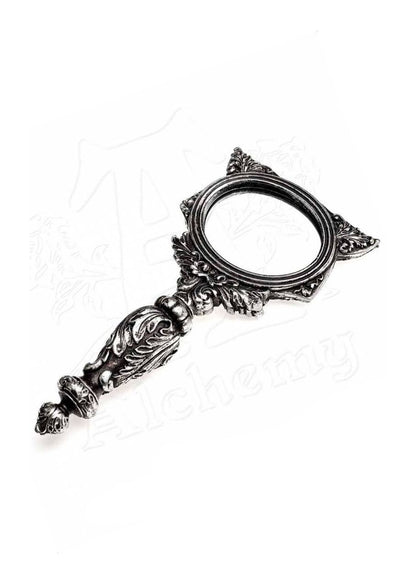 Alchemy Gothic Mirror Sacred Cat Hand Silver Bastet Egyptian Cat Décor - QHA UK
