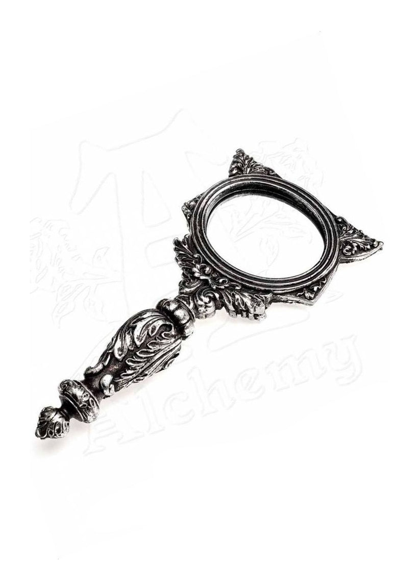 Alchemy Gothic Mirror Sacred Cat Hand Silver Bastet Egyptian Cat Décor - QHA UK