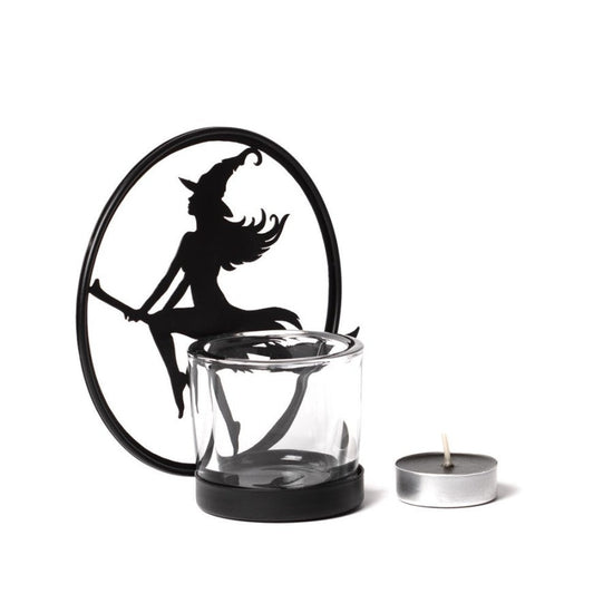 Alchemy Gothic Witch Tealight Holder Moonlight - QHA UK