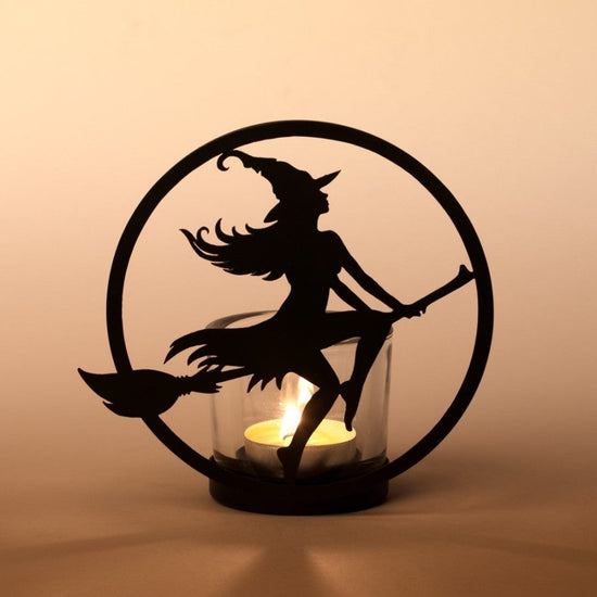 Alchemy Gothic Witch Tealight Holder Moonlight - QHA UK