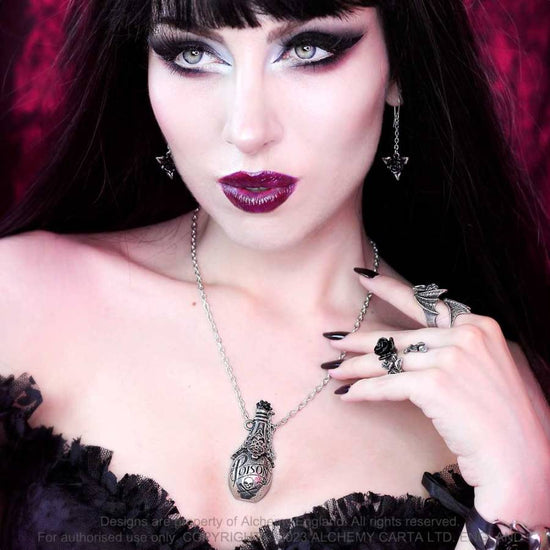 Alchemy Gothic Ring Nighthawk Pewter - QHA UK