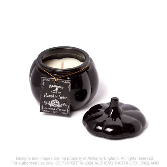 Scented Candle Alchemy Pumpkin Spice Small Glass Jar - QHA UK