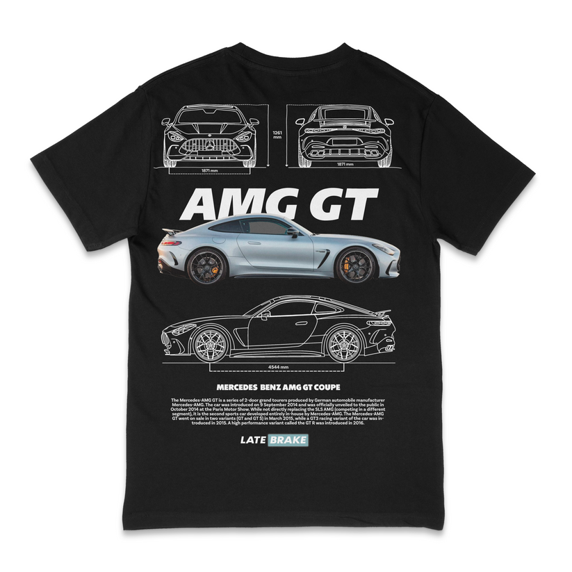 Late Brake Amg Gt Drivers Collective T-Shirt Cotton Car Enthusiast - QHA UK