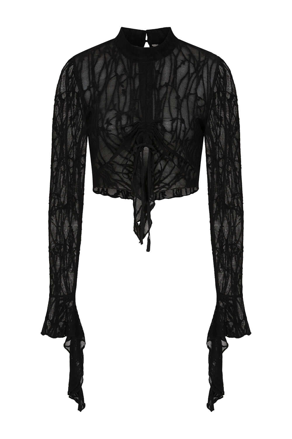 Banned Apparel Women's Gothic Blouse Abyssia Lace Top UK 8-18 - QHA UK