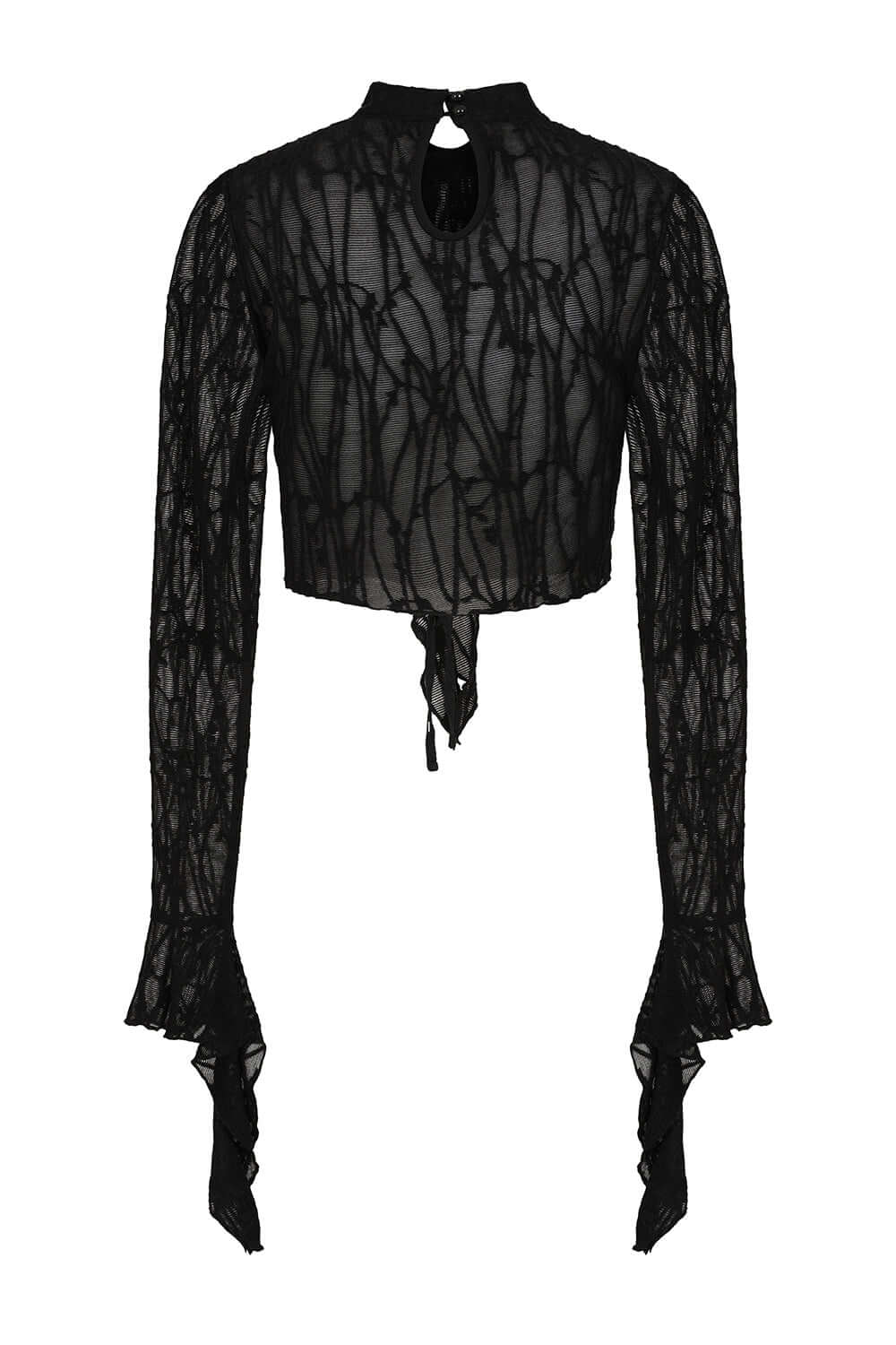 Banned Apparel Women's Gothic Blouse Abyssia Lace Top UK 8-18 - QHA UK