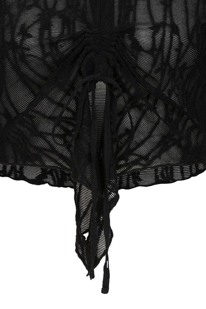 Banned Apparel Women's Gothic Blouse Abyssia Lace Top UK 8-18 - QHA UK