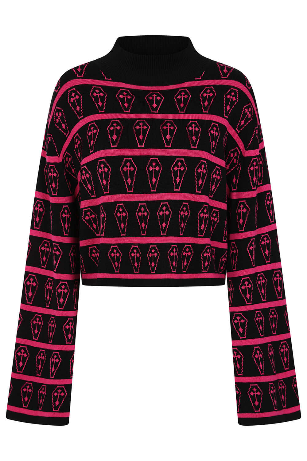 Banned Apparel Women's Jumper Coffin Knit UK 10-16 - QHA UK