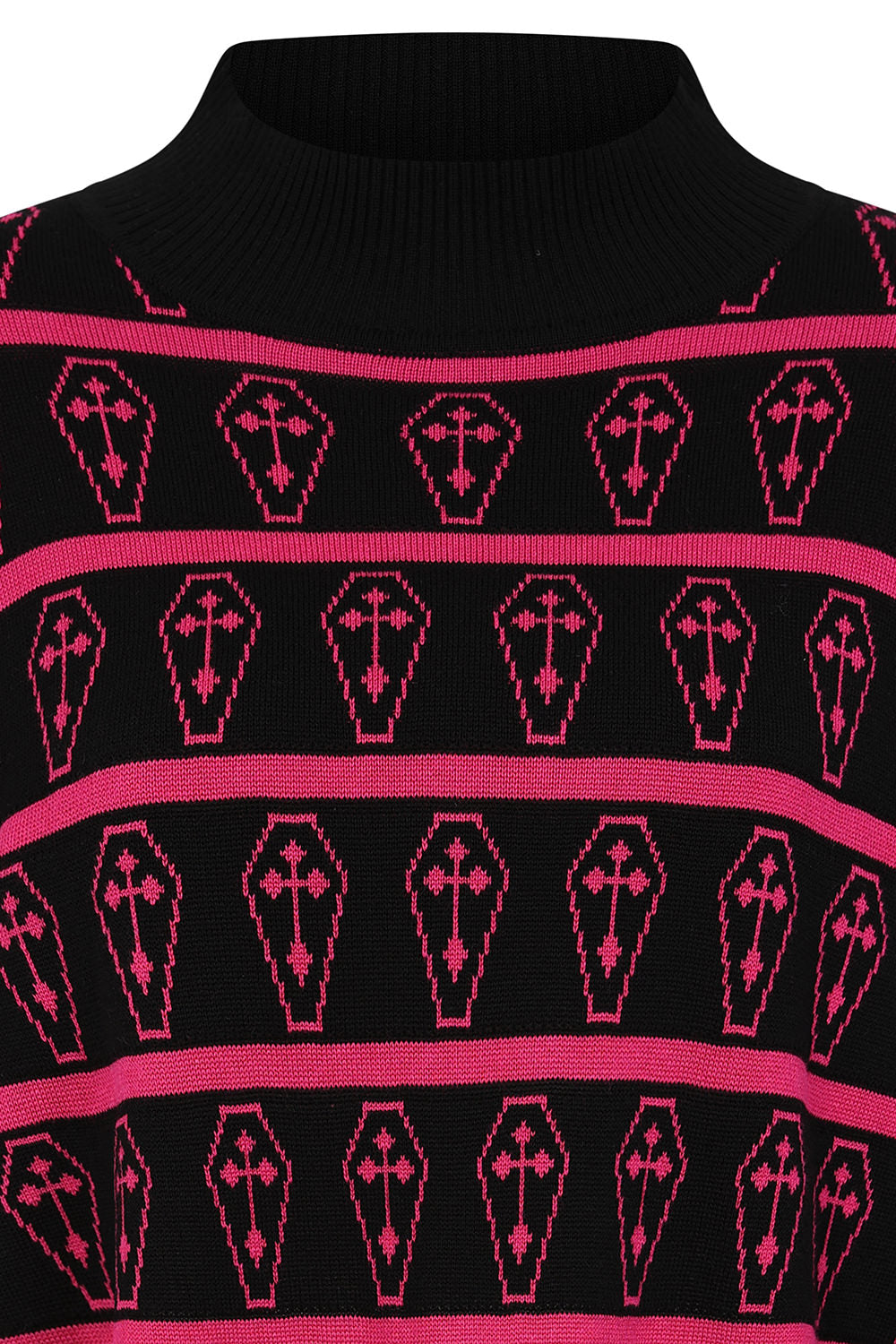 Banned Apparel Women's Jumper Coffin Knit UK 10-16 - QHA UK