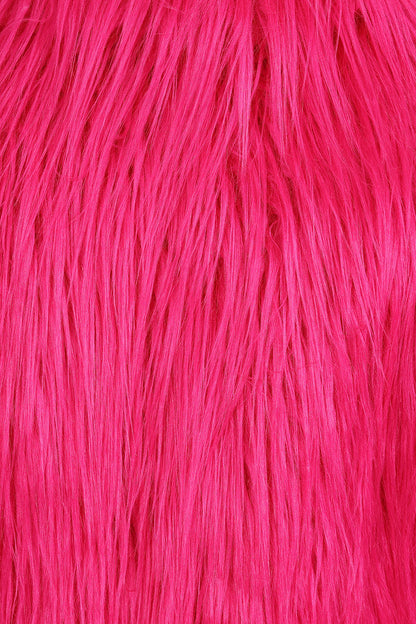Banned Apparel Vest Top Glacia Hot Pink Faux Fur Jacket UK 8-18 - QHA UK