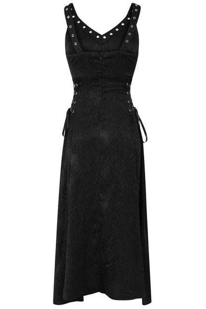 Banned Apparel Gothic High-Low Dress High-Low Black Asymmetric UK 8-22 - QHA UK