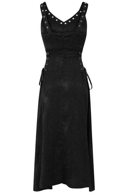 Banned Apparel Gothic High-Low Dress High-Low Black Asymmetric UK 8-22 - QHA UK