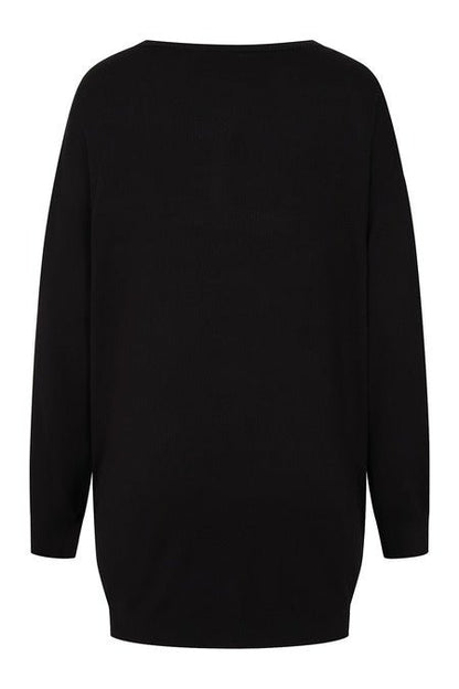 Banned Apparel Women's Gothic Jumper Dress Black Oversized Knit - QHA UK