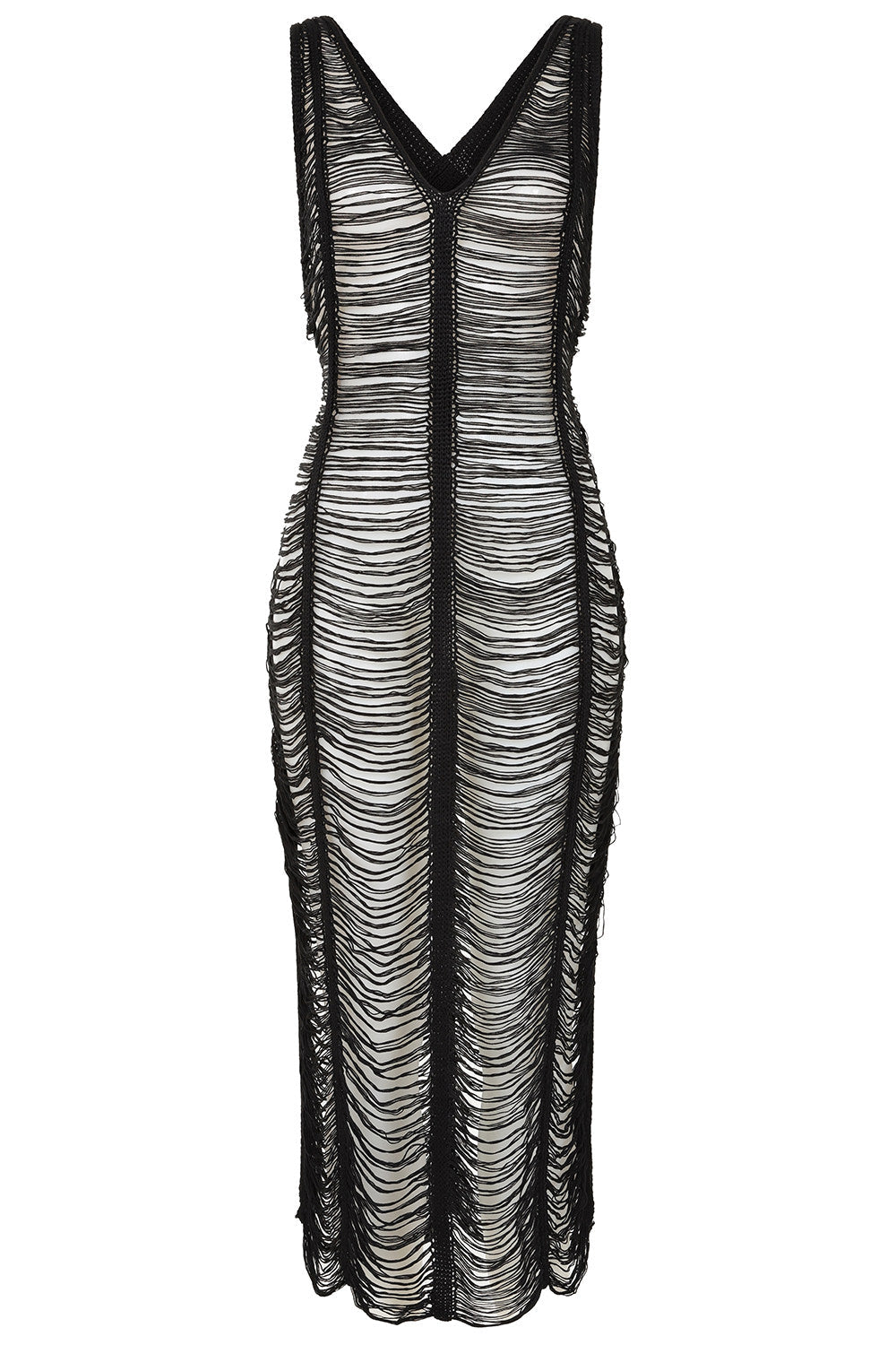 Banned Apparel Gothic Dress Mesh Distressed Black UK 10-18 - QHA UK