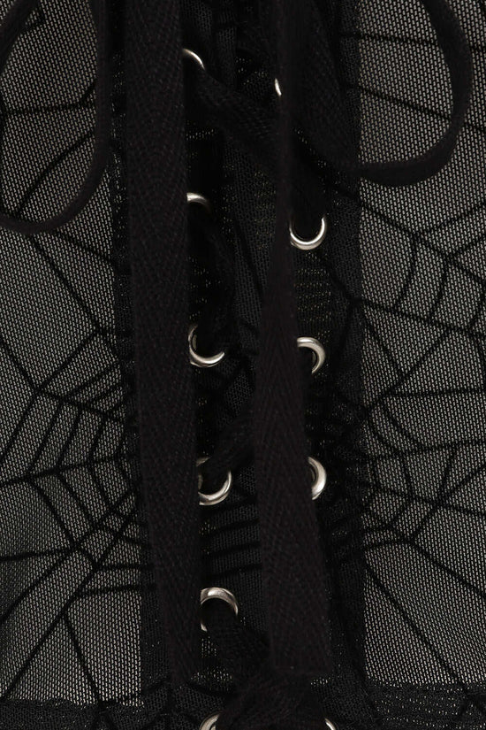 Banned Apparel Mesh Top Seraphina Black UK 8-18 - QHA UK