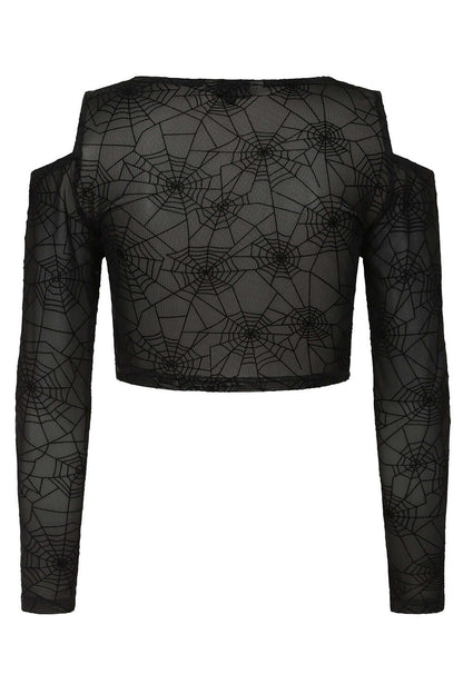 Banned Apparel Mesh Top Seraphina Black UK 8-18 - QHA UK