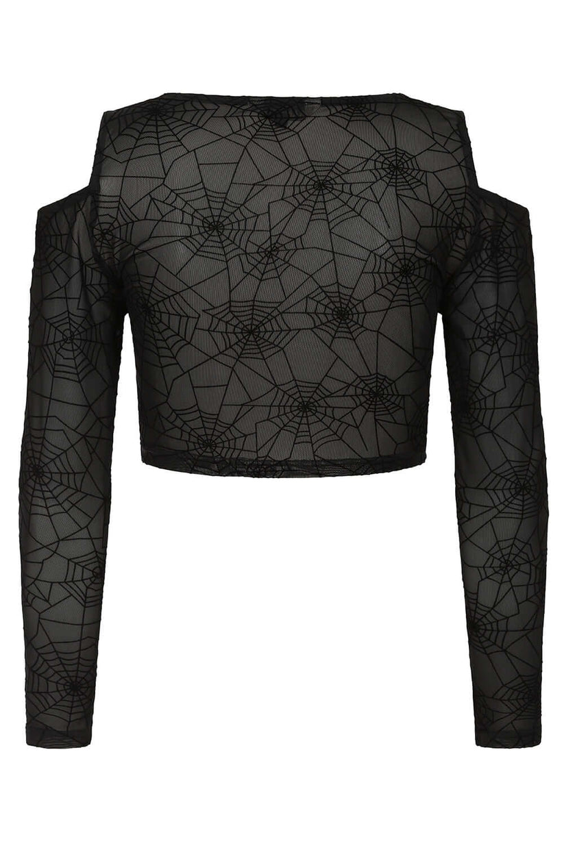 Banned Apparel Mesh Top Seraphina Black UK 8-18 - QHA UK
