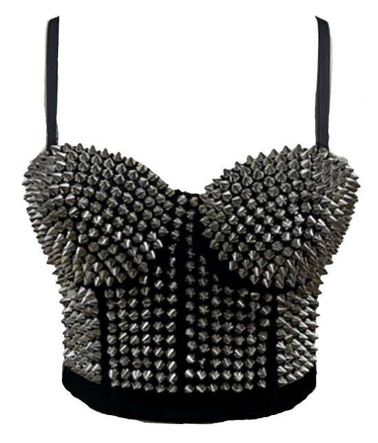 Banned Apparel Top Xenia Silver UK 8-16 - QHA UK