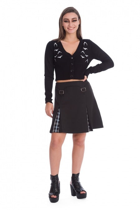 Banned Apparel Women's Cardigan Black Bat Lady UK 10-22 - QHA UK