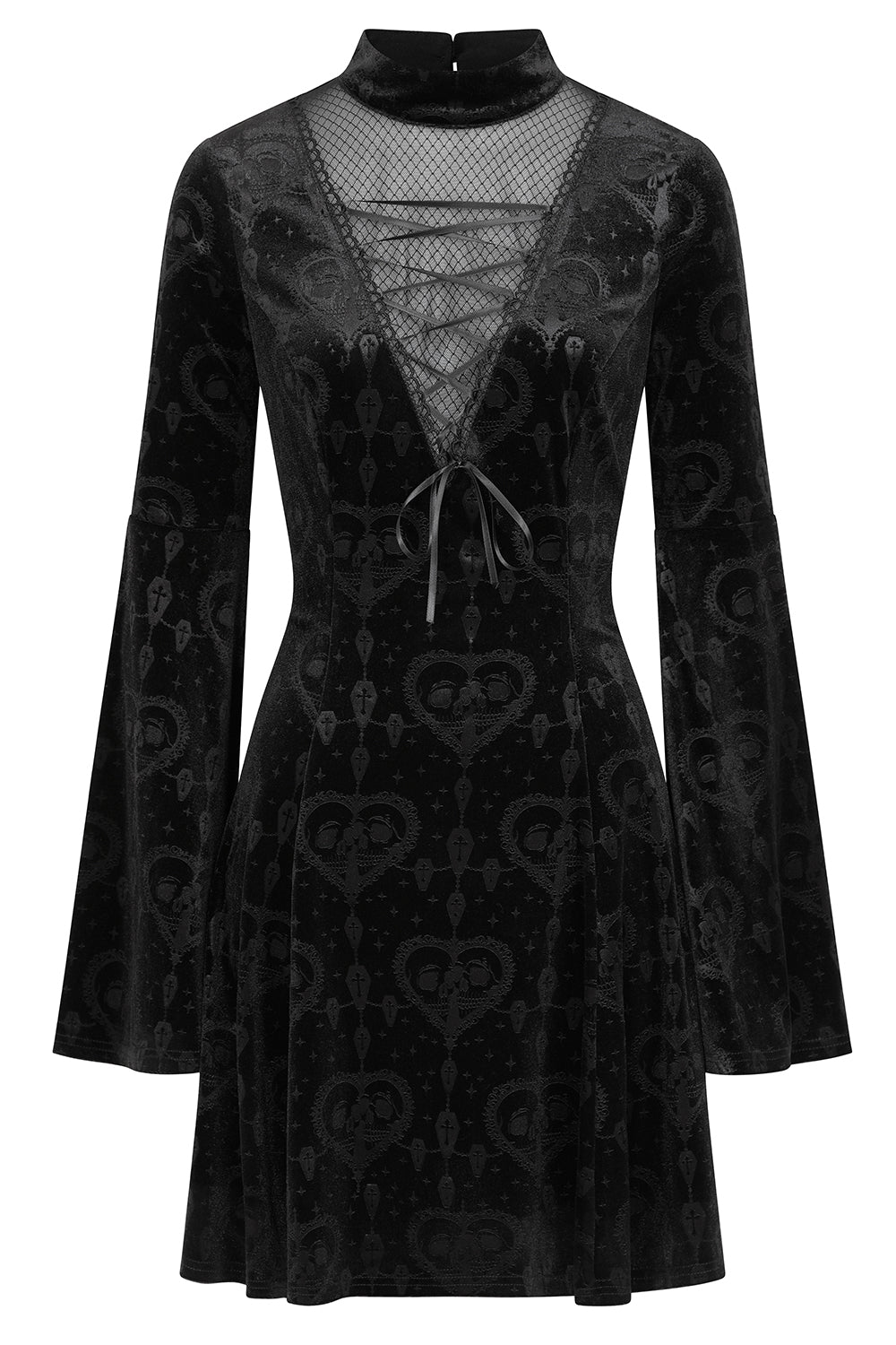 Banned Apparel Victorian Dress Lucinda Lace Black UK 8-18 - QHA UK