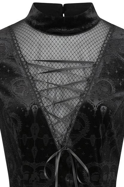 Banned Apparel Victorian Dress Lucinda Lace Black UK 8-18 - QHA UK