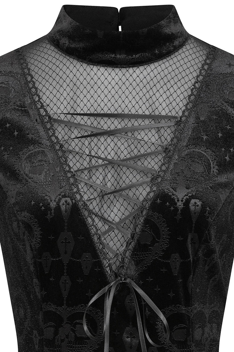 Banned Apparel Victorian Dress Lucinda Lace Black UK 8-18 - QHA UK