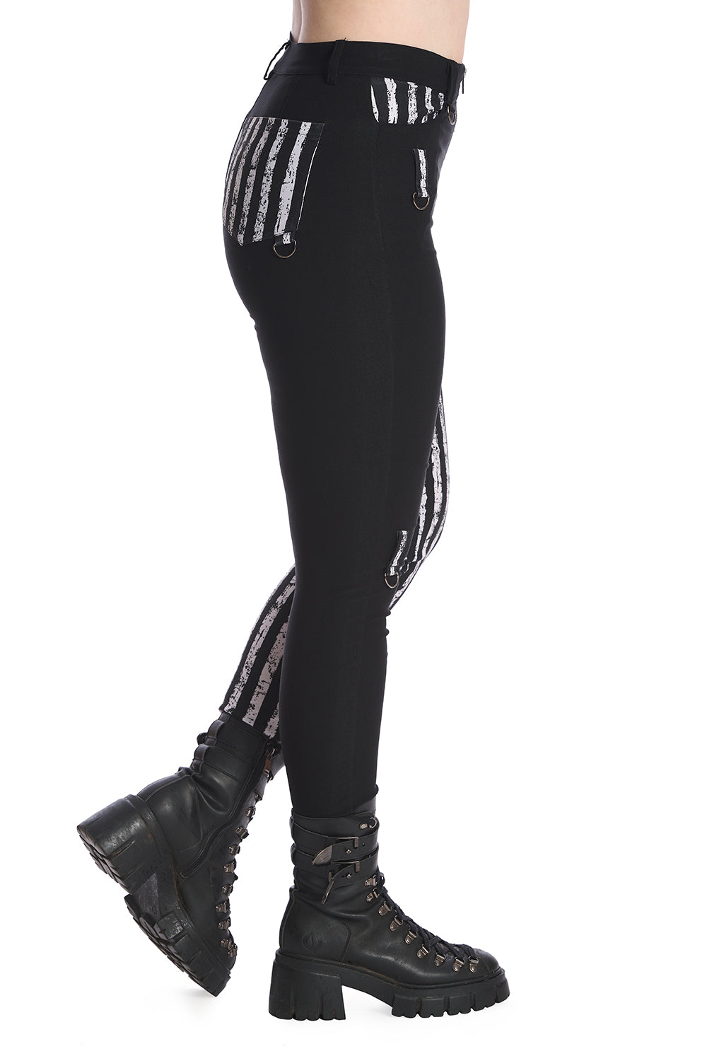 Banned Apparel Women's Trousers Spooky Night Walks Half and Half - QHA UK