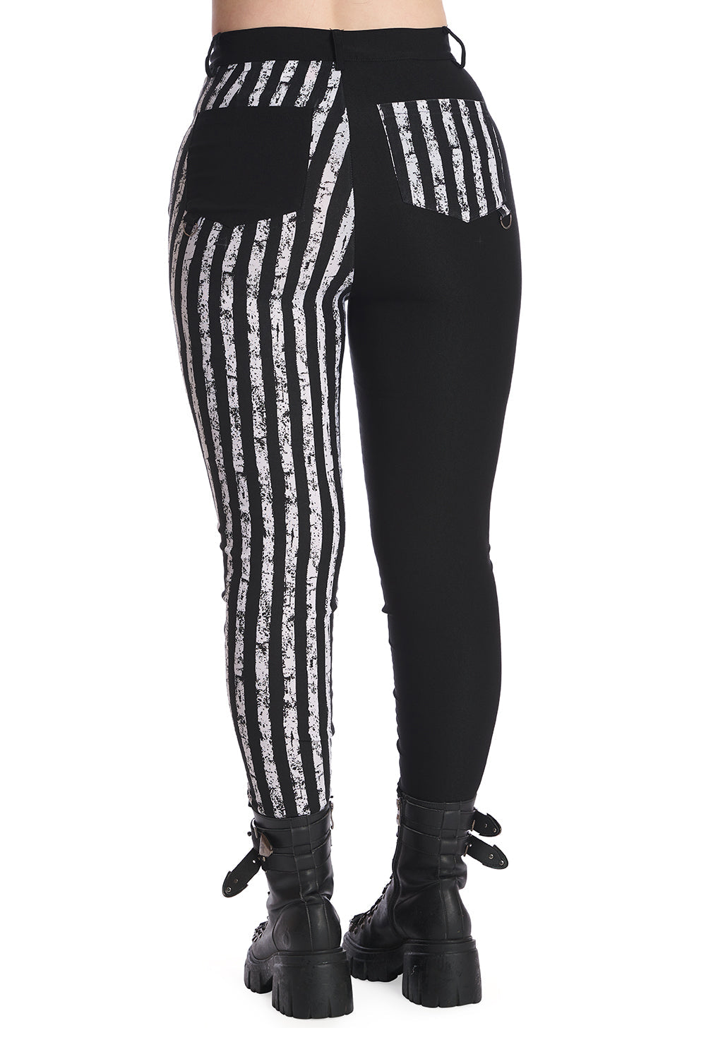 Banned Apparel Women's Trousers Spooky Night Walks Half and Half - QHA UK