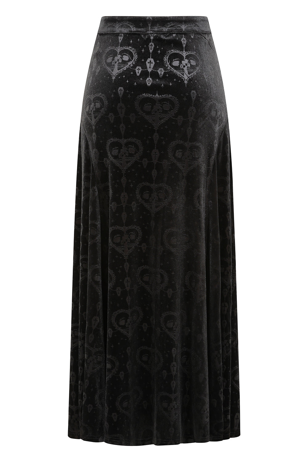Gothic Skirt Banned Trivia Velvet Black UK 8-18 - QHA UK
