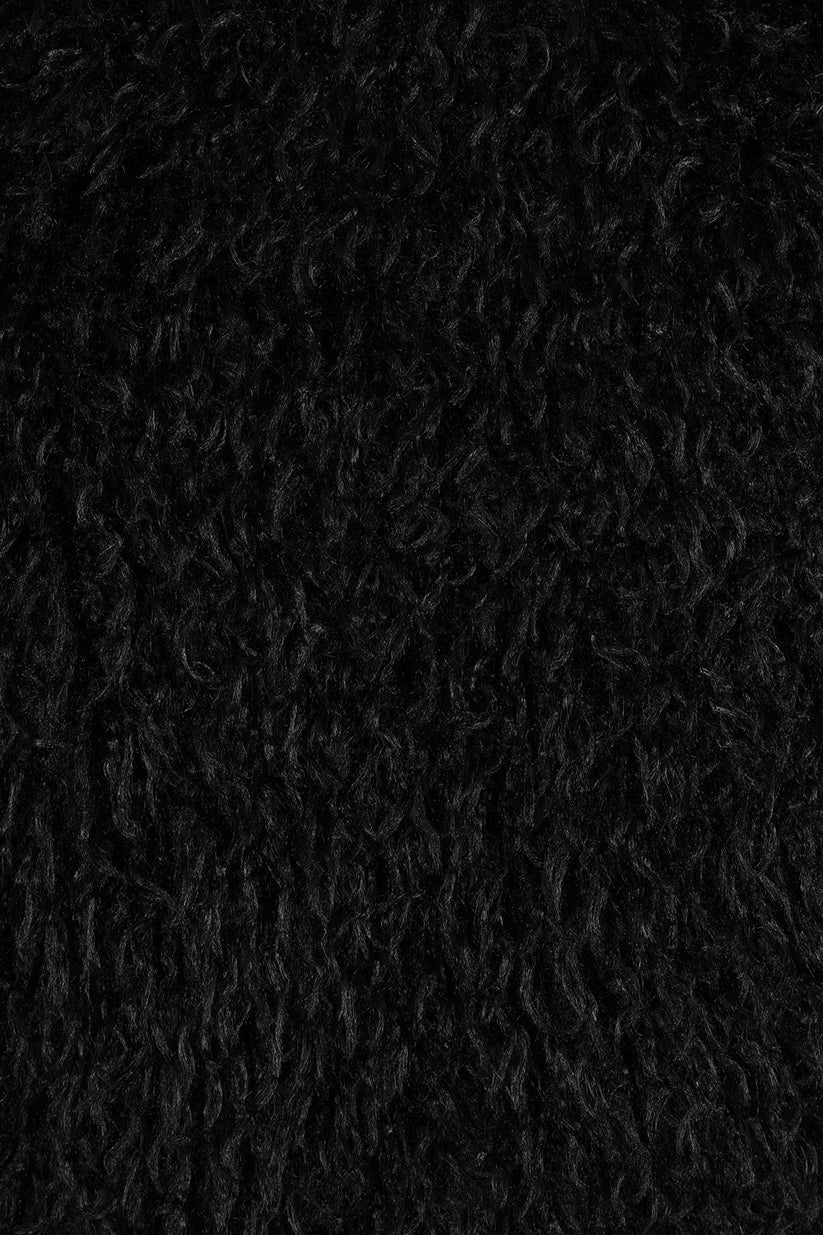 Bomber Jacket Banned Zafira Black Faux Fur Cropped UK 8-18 - QHA UK