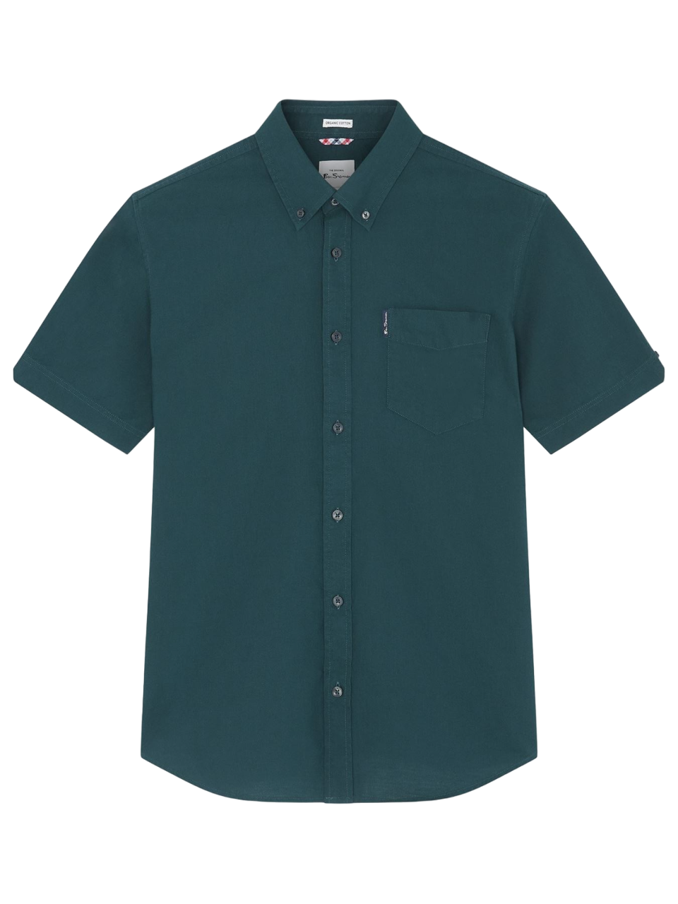 Ben Sherman Big Size Signature Oxford Short Sleeve Shirt For Men in 2 - Sleeve Detail - QHA UK