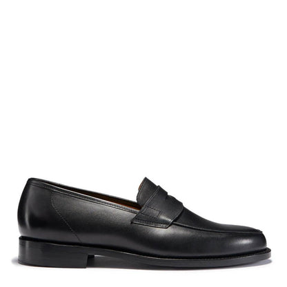 Hugs & Co Mens Black Leather Loafers Welted Leather Sole UK 7-14 - QHA UK
